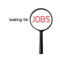 Looking for jobs with magnify glass