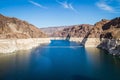 Looking into Lake Meade from the Hoover dam Royalty Free Stock Photo