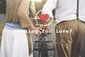 Looking for Love Valentine Romance Heart Dating Passion Concept