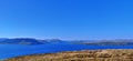 Scottish Hills Appearing in the beautiful Blue Sky Royalty Free Stock Photo