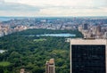 Looking North from the top of midtown Manhattan (NYC, USA Royalty Free Stock Photo