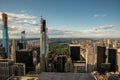 Looking North from the top of midtown Manhattan (NYC, USA Royalty Free Stock Photo