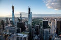 Looking North from the top of midtown Manhattan (NYC, USA Royalty Free Stock Photo