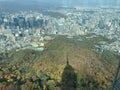 Looking North-West from N Seoul Tower, Seoul Royalty Free Stock Photo