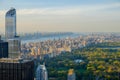 Looking North and west over Central Park at Dusk Royalty Free Stock Photo