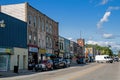 Looking North At The West Side Of Lindsay Street In Downtown Fenelon Falls, Ontario Royalty Free Stock Photo