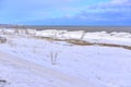 Looking Northward along the Lake Michigan Shores Royalty Free Stock Photo