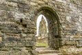 The Old Transept Ancient Ruins Kilwinning Abbey Scotland. Royalty Free Stock Photo