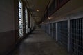 Cell block interior old state prison Royalty Free Stock Photo