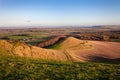 Looking out from Cley Hill across Warminster, Wiltshire Royalty Free Stock Photo