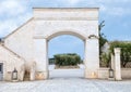 Looking out the front entrance of the five star Borgo Egnazia Resort Savelletri Di Fasano, Italy