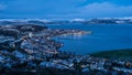 Looking out from Lyle Hill, Greenock Royalty Free Stock Photo