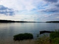 Looking out over Eagle Creek Reservoir from Ricks Cafe Boatyard