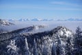 Whitefish White Christmas view on a Bluebird Day