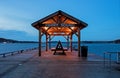 Looking Out The Pier At Parry Sound in Ontario, Canada Royalty Free Stock Photo