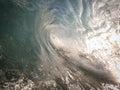 Looking out the shorebreak wave