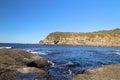 Looking out to Sea From Frazer Beach Rock Platform Royalty Free Stock Photo