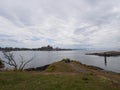 Looking out towards the harbour entrance of victoria Royalty Free Stock Photo