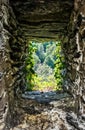 Looking out from Vianden Castle Royalty Free Stock Photo
