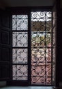 Looking outwards from a traditional Moroccan window frame