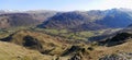Looking over the borrowdale valley Royalty Free Stock Photo