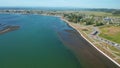 Looking over the coastal line of Puerto Saavedra