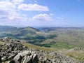 Looking over the Duddon valley to Harter Fell, Lake District Royalty Free Stock Photo