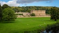 Looking over the fields to Chatsworth House