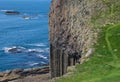 Looking over at Fingal`s cave from top of Staffa