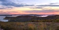 Looking over the healthlands at Box Head Royalty Free Stock Photo