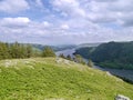 Looking over hill to Ullswater, Lake District