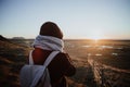 Looking over a landscape in Iceland Royalty Free Stock Photo