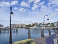 Looking over the Marina at the Sport Fishing Boats in Port Lucaya on Grand Bahama in the Caribbean