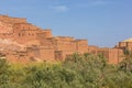 Looking over the oasis to some traditional houses