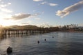 Stearns Wharf Sunset Santa Barbara California