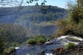 Looking over the top of a waterfall Royalty Free Stock Photo