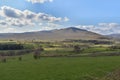 Clough Head seen over fields Royalty Free Stock Photo