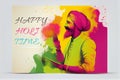 Colorful Holi wishes images to share with loved ones