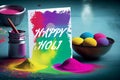 Colorful Holi wishes images to share with loved ones