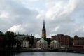 Looking at Riddarholmen Church Royalty Free Stock Photo