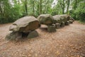 Looking at the right side of Dolmen D27 Royalty Free Stock Photo