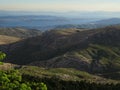 Looking at salamina isalnd from a high altitude, Mount Parnitha, Greece Royalty Free Stock Photo