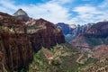 Scenic view Canyon Overlook Trail at Zion National Park Royalty Free Stock Photo