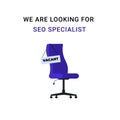 We are looking for seo specialist Royalty Free Stock Photo