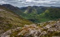 The Pap of Glencoe summit view Royalty Free Stock Photo