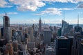 Looking South from the top of Manhattans midtown (NYC, USA Royalty Free Stock Photo