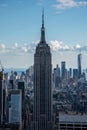 Looking South from the top of Manhattans midtown (NYC, USA Royalty Free Stock Photo