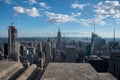 Looking South from the top of Manhattans midtown (NYC, USA Royalty Free Stock Photo