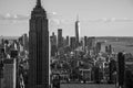 Looking South from the top of Manhattans midtown (NYC, USA Royalty Free Stock Photo