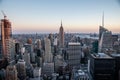 Looking South from the top of Manhattans midtown (NYC, USA Royalty Free Stock Photo